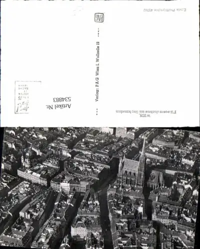534883,Wien Innere Stadt Fliegeraufnahme Stephansdom