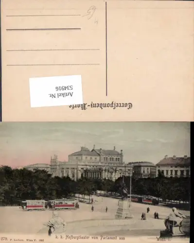 534916,Wien Innere Stadt Hofburgtheater Straßenbahn pub Ledermann 279