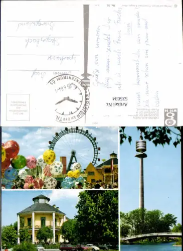 535034,Wien Leopoldstadt Prater Riesenrad Donauturm VW Käfer