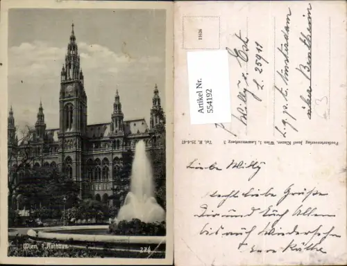 554192,Wien Innere Stadt Rathaus