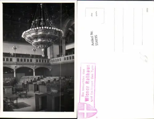 554195,Wien Innere Stadt Rathaus Innen Saal