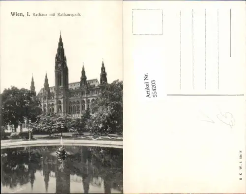 554203,Wien Innere Stadt Rathaus pub B.K.W.I. 526 N