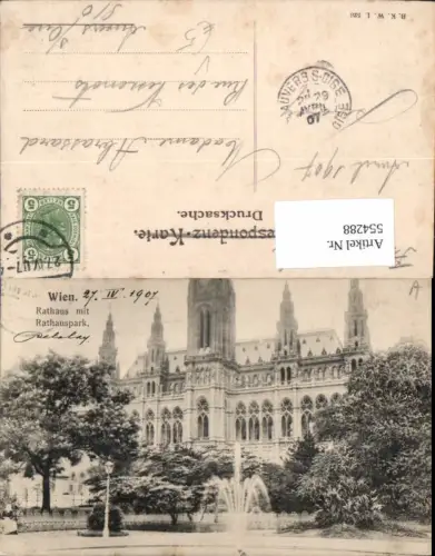 554288,Wien Innere Stadt Rathaus Rathauspark pub B.K.W.I. 526