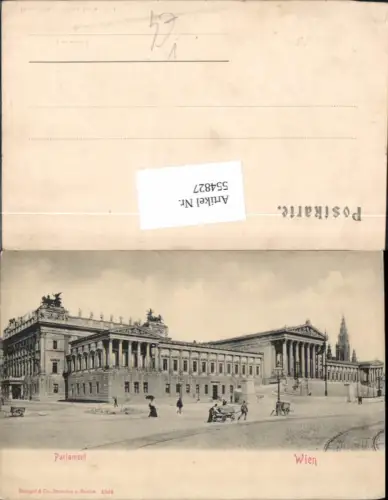 554827,tolle AK Wien Parlament Ring Franzensring pub Stengel e Co. 4504