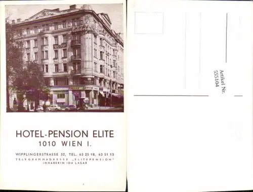 555104,Wien Innere Stadt Hotel Pension Elite