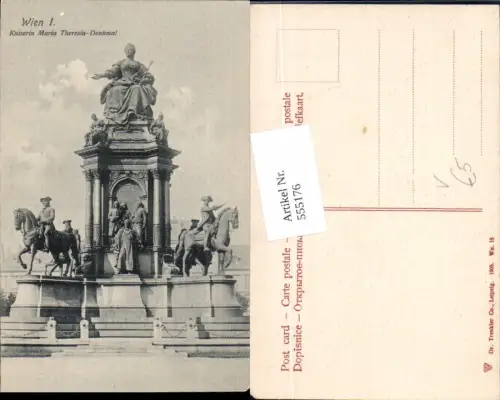 555176,Wien Innere Stadt Kaiserin Maria Theresia Denkmal pub Dr. Trenkler Wn. 15