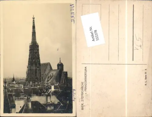 555378,Wien Innere Stadt Stephansdom pub Kilophot K.L. Serie IV. 3.