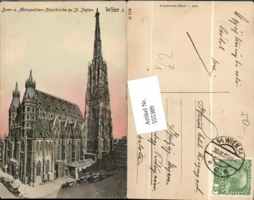 555389,Wien Innere Stadt Stephansdom pub Ledermann 415 D