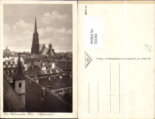 555393,Wien Innere Stadt Stephansdom Totale