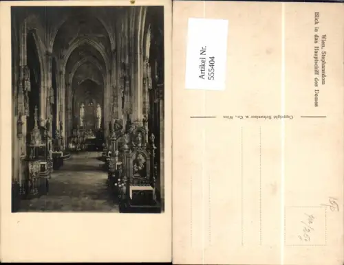 555404,Wien Innere Stadt Stephansdom Innen