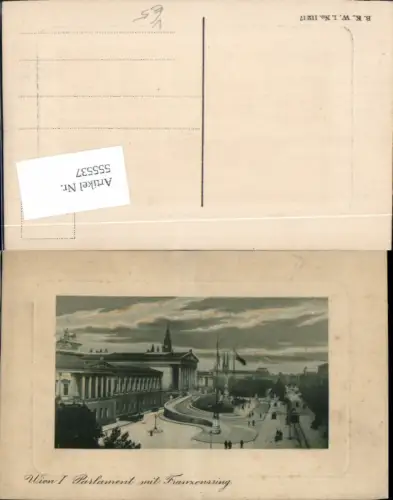 555537,Wien Innere Stadt Parlament Präge AK Ring pub B.K.W.I. 112/17