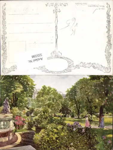 555598,Künstler AK Geo Gerlach Wien Hofburg Burggarten pub B.K.W.I. 114-9