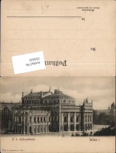 555632,Wien Innere Stadt Burgtheater Theater pub Ledermann 19a