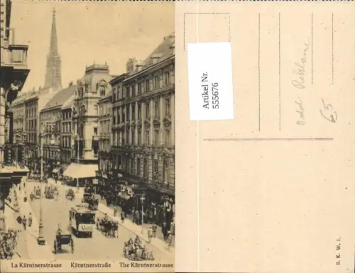 555676,Wien Innere Stadt Kärntnerstraße Reklame Odol Tram Tramway