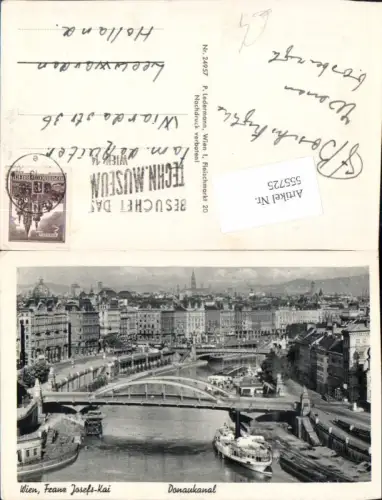 555725,Wien Innere Stadt Franz Josefs Quai Dampfer