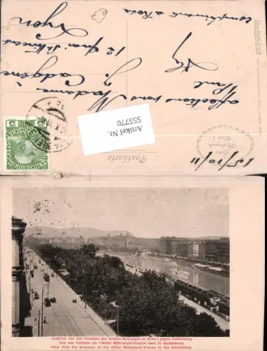 555770,Wien Innere Stadt Hotel Metropole Ausblick Kahlenberg Döbling Van dyck Druck