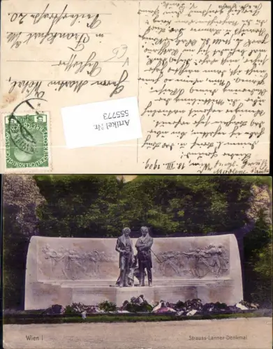 555773,Wien Innere Stadt Strauss Lanner Denkmal pub B.K.W.I. 108-19