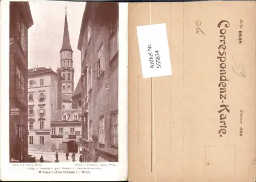 555834,Wien Innere Stadt Michaeler Durchhaus pub Löwy J.