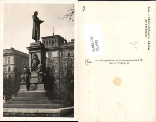555843,Wien Innere Stadt Schiller Denkmal