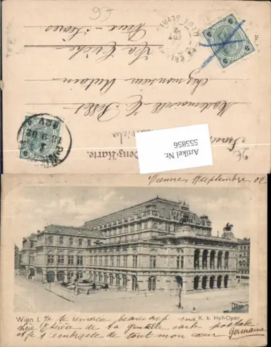 555856,Wien Innere Stadt K.K. Burgtheater Oper Theater 1902