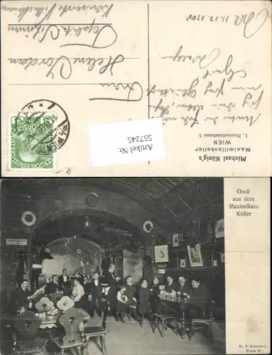 557245,Wien Gruß aus dem Rathauskeller Maximilian-Keller Gasthaus