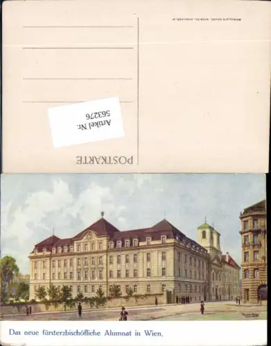 563276,tolle Künstler AK Wien Alumnat Curhaus
