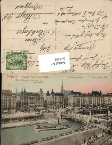 563399,Wien Innere Stadt Hotel Germania Postgasse Franz Josef Kai Dampfer pub Ledermann 15356