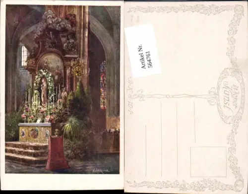 564761,tolle Künstler AK Wien E.F. Hofecker Stefanskirche