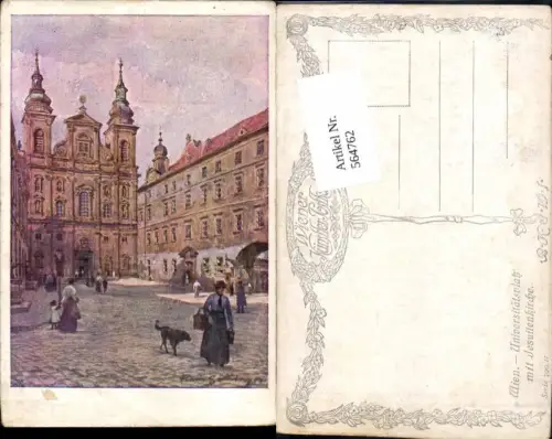 564762,Hans Götzinger Wien Universitätsplatz Jesuitenkirche B.K.W.I. 790-11
