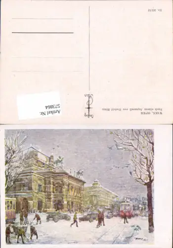 573864,Künstler AK Rudolf Blum Wien Oper