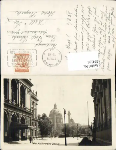 574196,Wien Musikvereins Gebäude Karlskirche Karlsplatz