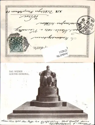 574211,Wien Goethe Denkmal
