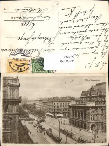 592242,Wien Innere Stadt Staatsoper Oper Vienna Opernring