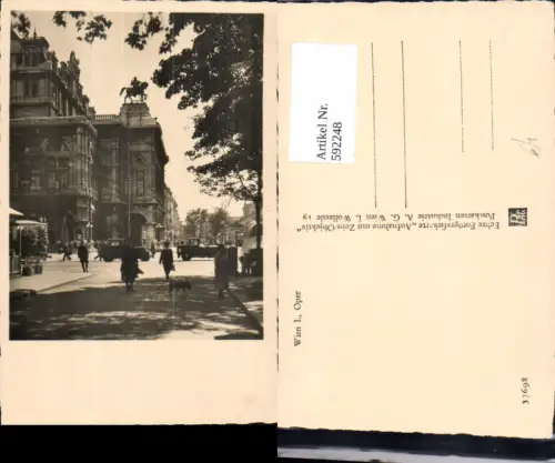 592248,Foto Ak Wien Innere Stadt Oper Staatsoper Automobile Vienna