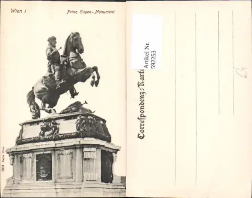 592253,Wien Innere Stadt Prinz Eugen-Monument Statue Denkmal Vienna