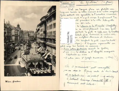 592275,Foto Ak Wien Innere Stadt Graben Vienna