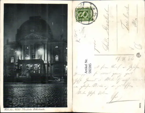 592285,Wien Innere Stadt Volkstheater Theater b. Nacht Vienna pub Kilophot 26672