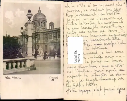 592293,Foto Ak Wien Innere Stadt Theresienplatz Museum Vienna pub H. Markl 93