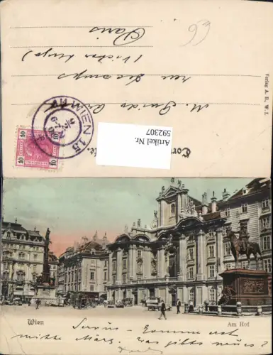 592307,Wien Innere Stadt Am Hof Vienna Denkmal