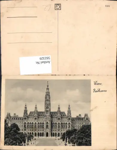 592329,Wien Innere Stadt Rathaus Ansicht Vienna