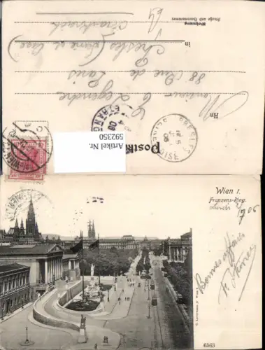 592350,Wien Innere Stadt Franzensring Parlament Vienna pub C. Ledermann 6563