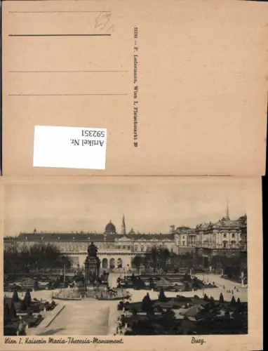 592351,Wien Innere Stadt Burg Maria-Theresien-Monument Theresienplatz Vienna pub P. Ledermann 24106