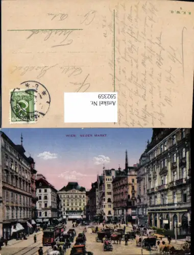 592359,Wien Innere Stadt Neuer Markt Straßenbahn Vienna