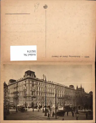 592374,Wien Innere Stadt Schottenring Hotel de France Vienna