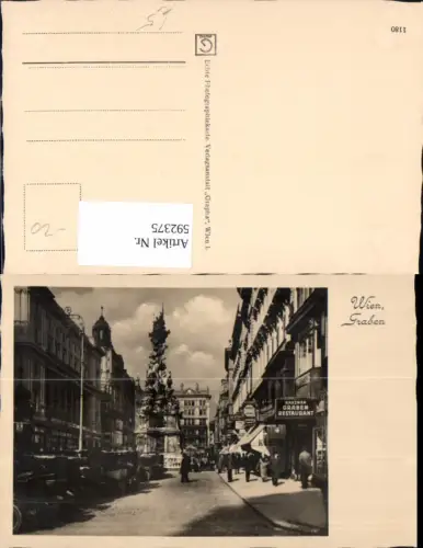 592375,Foto Ak Wien Innere Stadt Graben Automobile Vienna