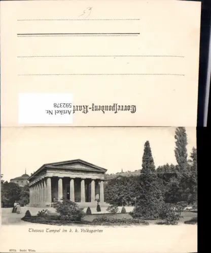 592378,Wien Innere Stadt Theseus-Tempel Volksgarten Tempel Vienna