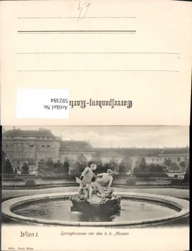 592384,Wien Innere Stadt Springbrunnen Museen Theresienplatz Vienna