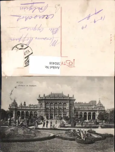 592418,Wien Innere Stadt Kursalon i. Stadtpark Vienna