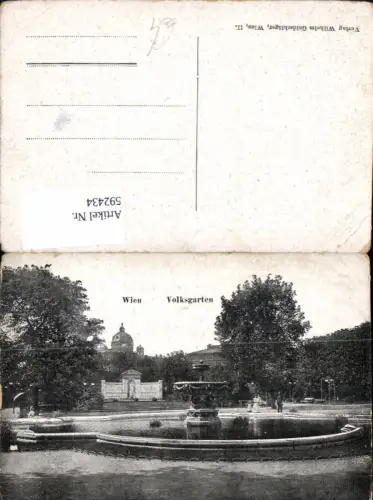 592434,Wien Innere Stadt Volksgarten Brunnen Park Vienna