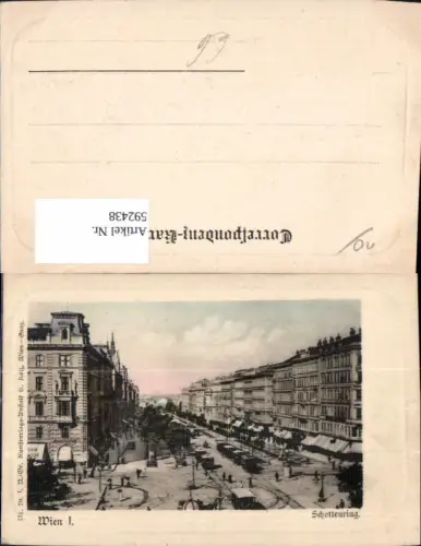 592438,Wien Innere Stadt Schottenring Straßenbahn Vienna